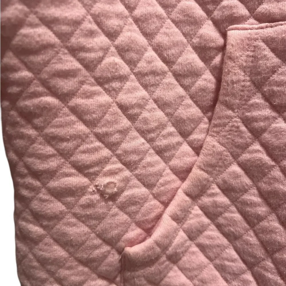 Prodoh Girls Quilted Half Zip Pullover Pink Size 10
